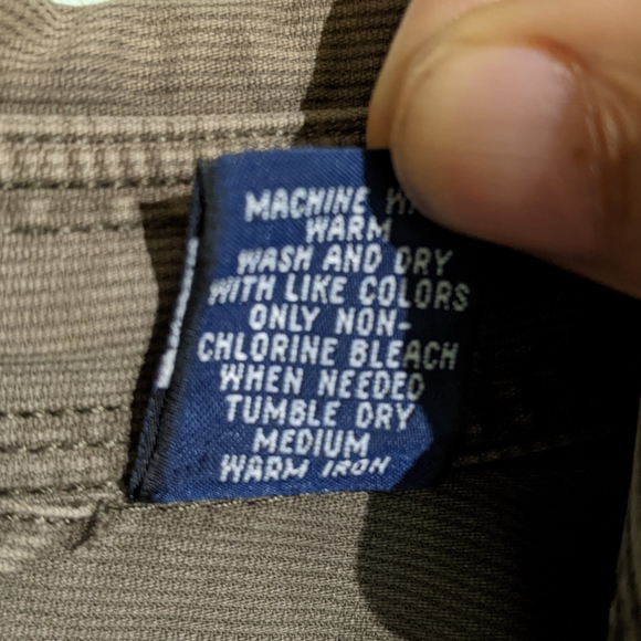 Gap khaki green with two chest pockets textured shirt, mens medium. - Picture 6 of 11